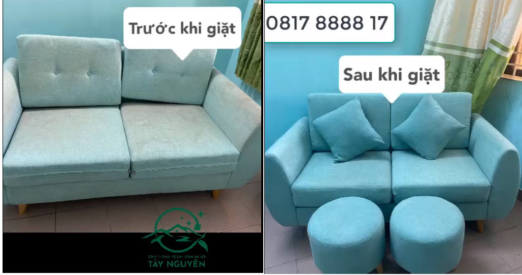 Dịch vụ giặt ghế sofa tại Vệ sinh Tây Nguyên